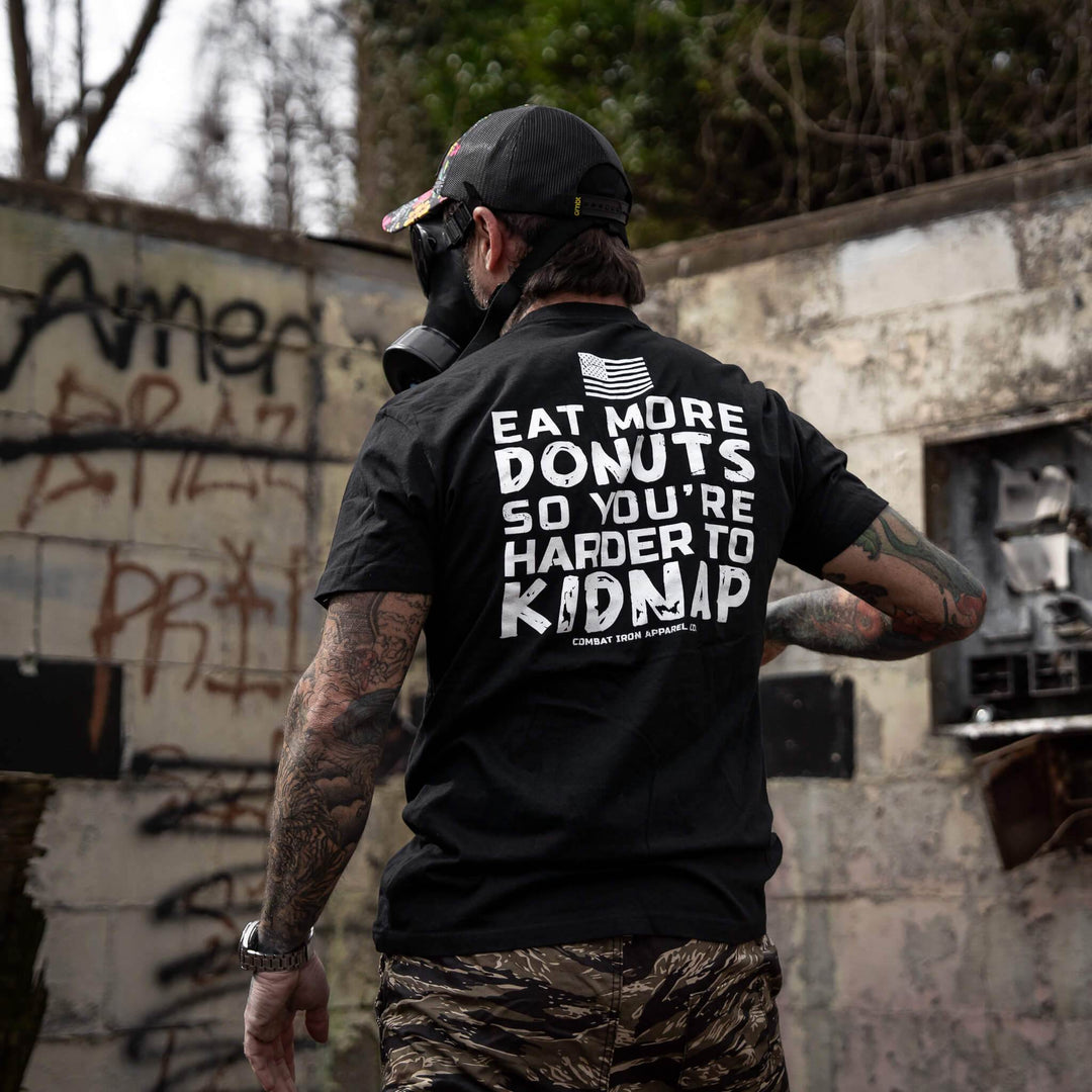 Eat More Donuts So You're Harder To Kidnap Men's T-Shirt - One Revolver Surfboards