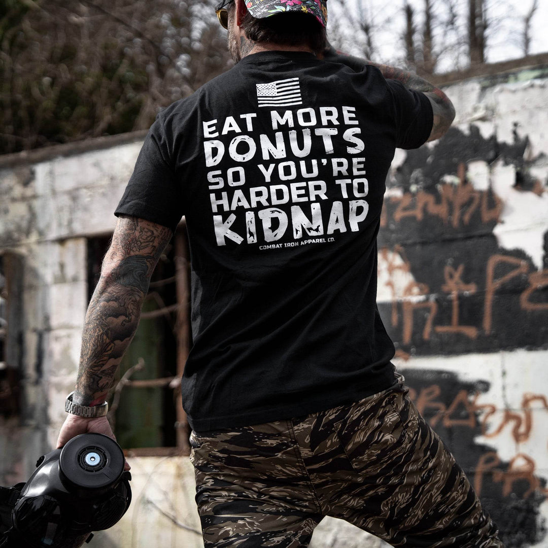 Eat More Donuts So You're Harder To Kidnap Men's T-Shirt - One Revolver Surfboards