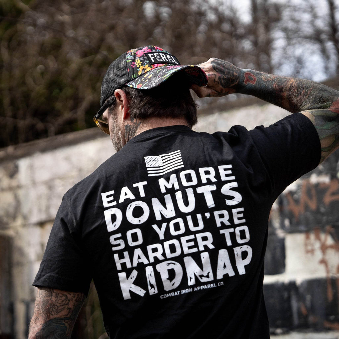 Eat More Donuts So You're Harder To Kidnap Men's T-Shirt - One Revolver Surfboards