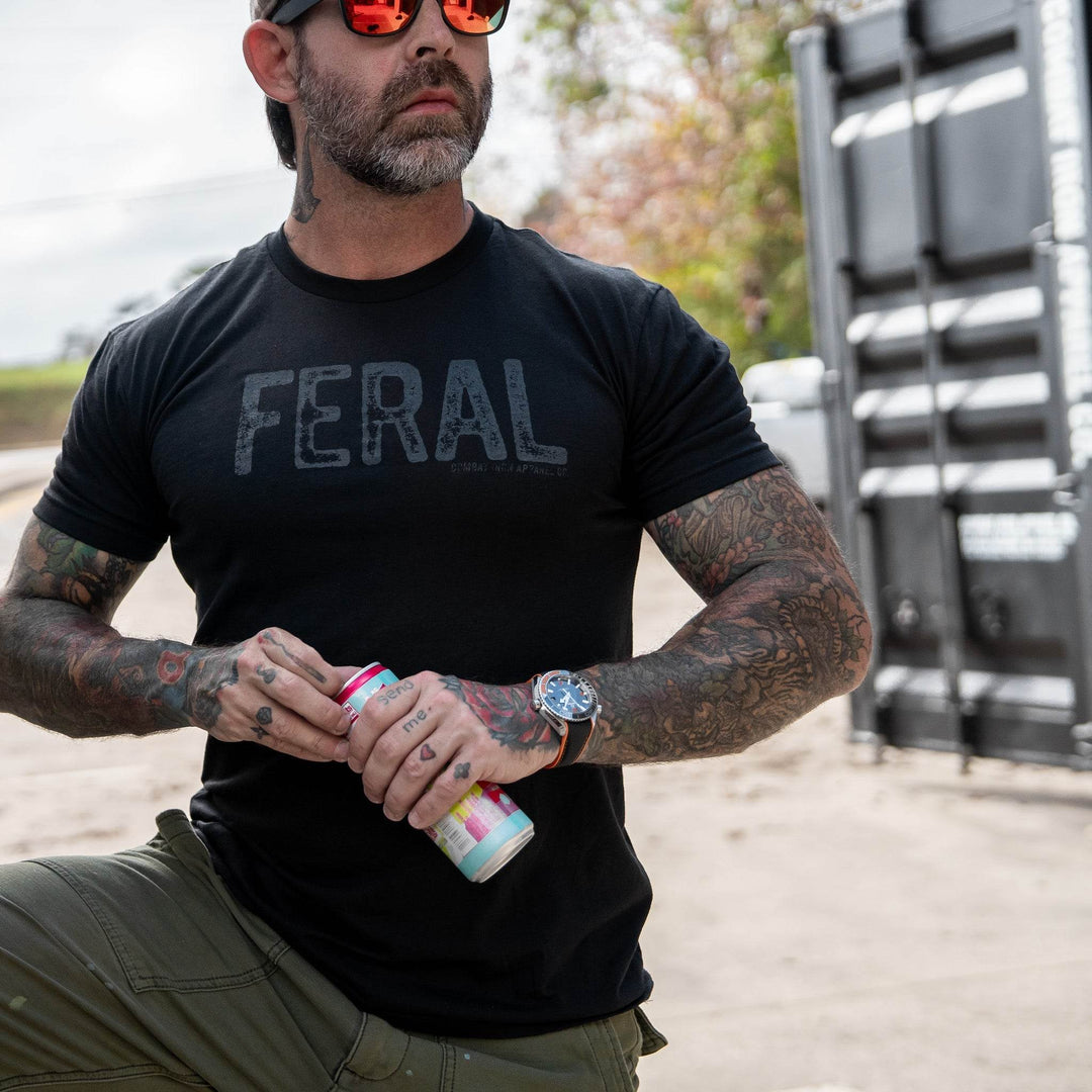 Feral Distressed Men's T-Shirt - One Revolver Surfboards