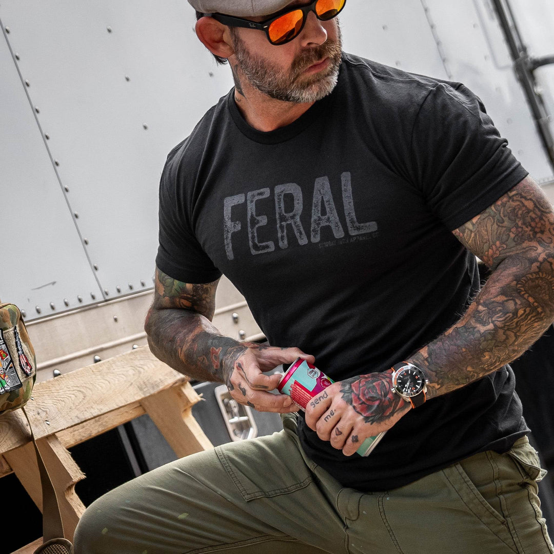 Feral Distressed Men's T-Shirt - One Revolver Surfboards