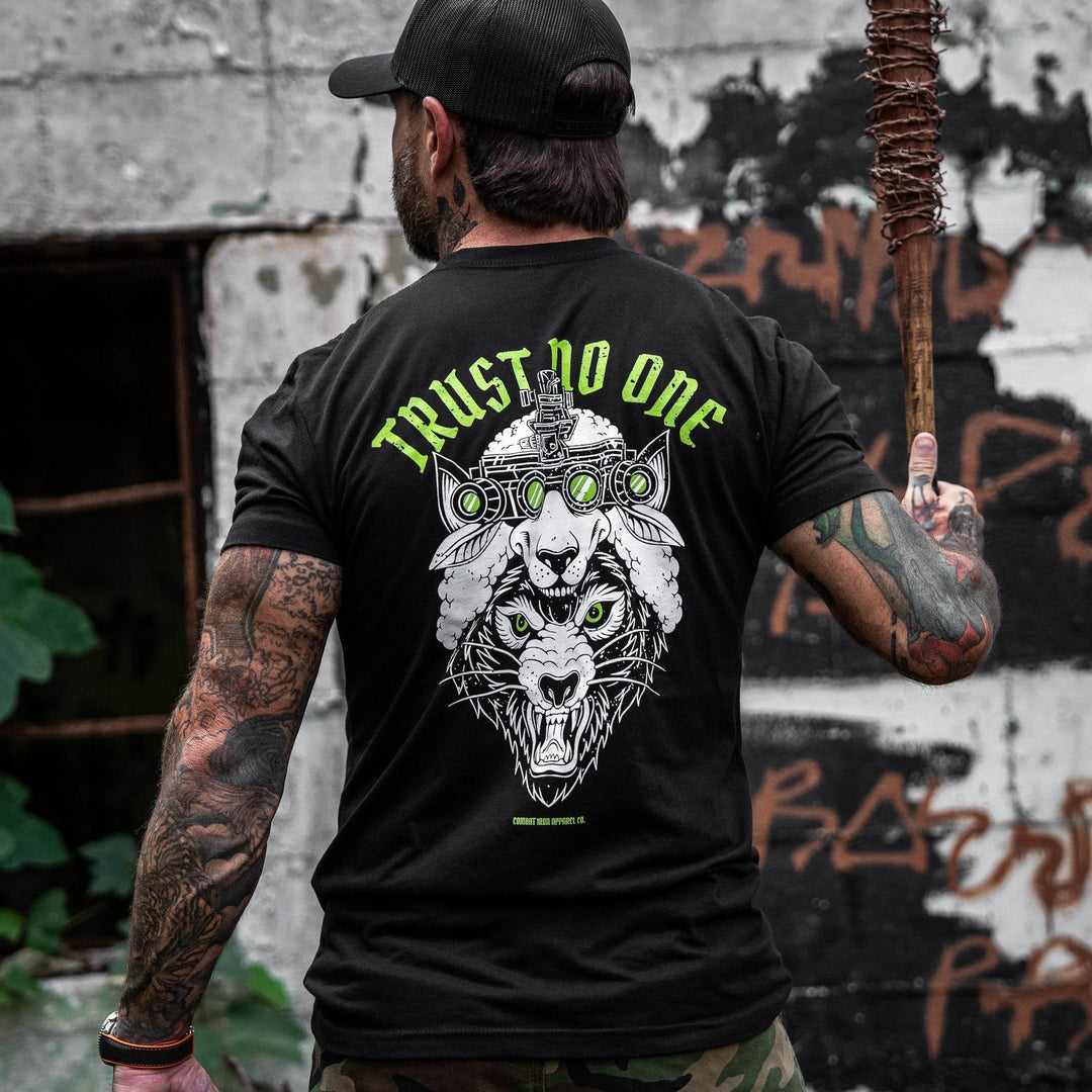 Trust No One Wolf Men's T-Shirt - One Revolver Surfboards