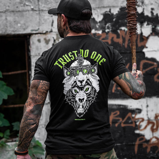 Trust No One Wolf Men's T-Shirt - One Revolver Surfboards