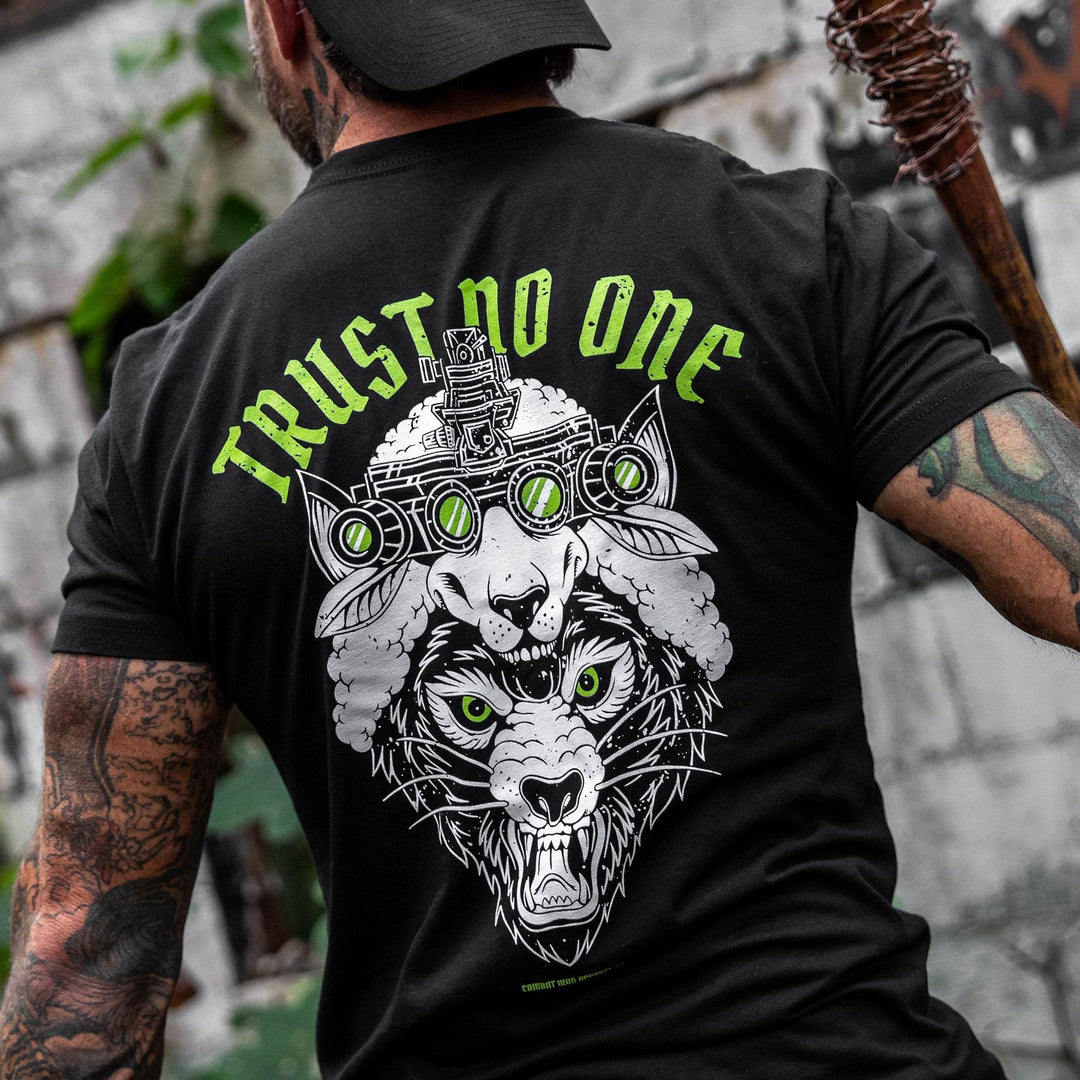 Trust No One Wolf Men's T-Shirt - One Revolver Surfboards