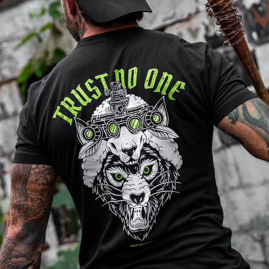 Trust No One Wolf Men's T-Shirt - One Revolver Surfboards