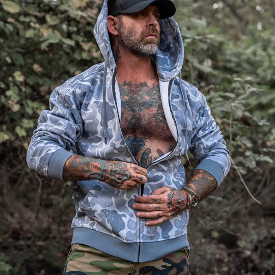 Men's Zip Up Fleece Lined Hoodie 2.0 - One Revolver Surfboards