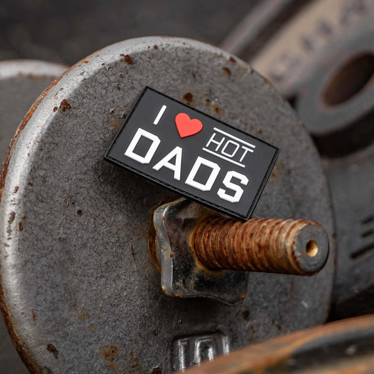 One Revolver Surfboards - I Love Hot Dads PVC Patch PVC VELCRO PATCH