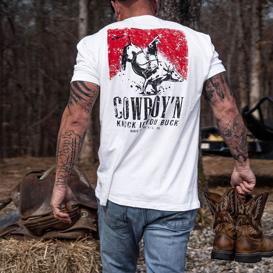 Cowboy'n | Knuck If You Buck Men's T-Shirt - One Revolver Surfboards