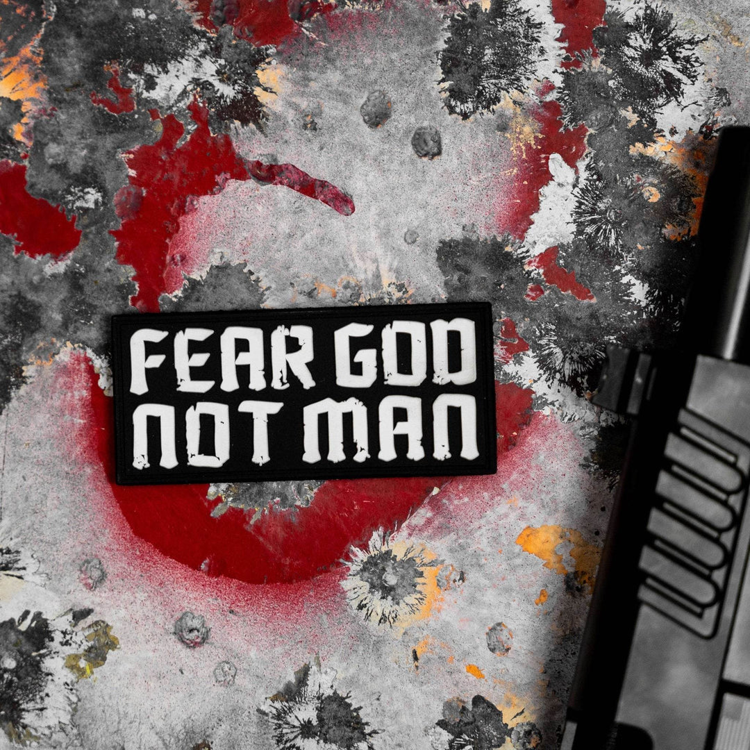 Fear God. Not Man. PVC Patch - One Revolver Surfboards
