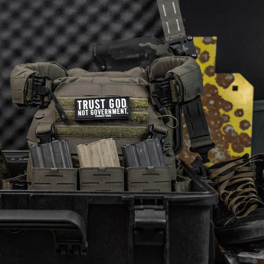 One Revolver Surfboards - Trust God. Not Government. PVC Patch PVC VELCRO PATCH