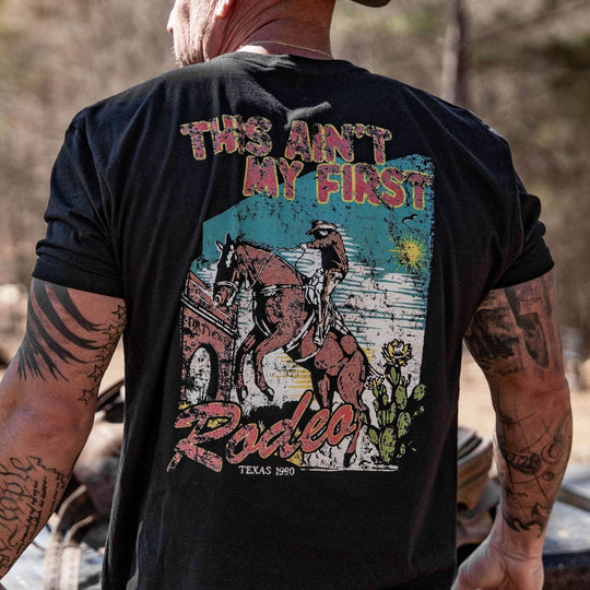 This Ain't My First Rodeo Vintaged Men's T-Shirt - One Revolver Surfboards