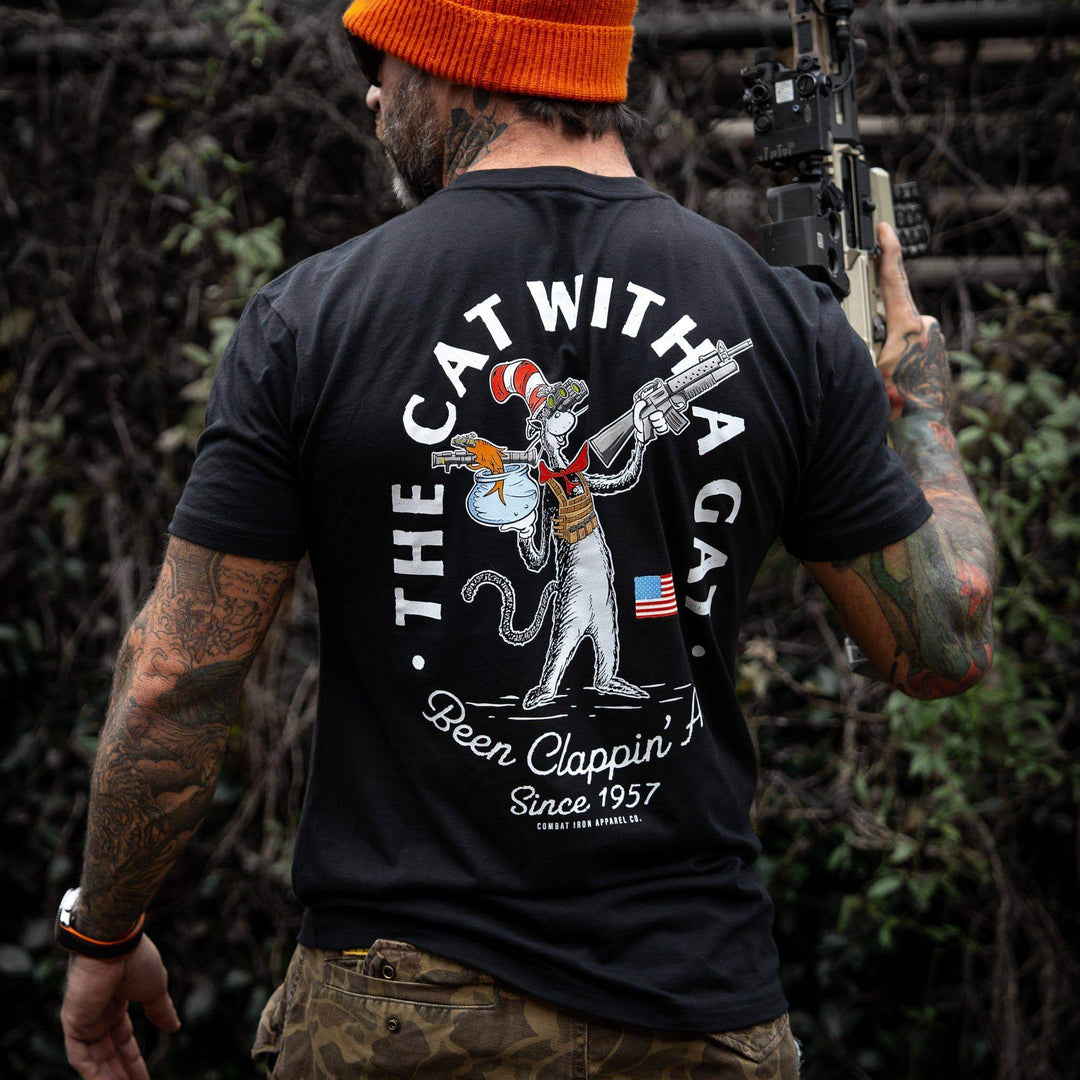 The Cat With A Gat Remix Men's T-Shirt - One Revolver Surfboards