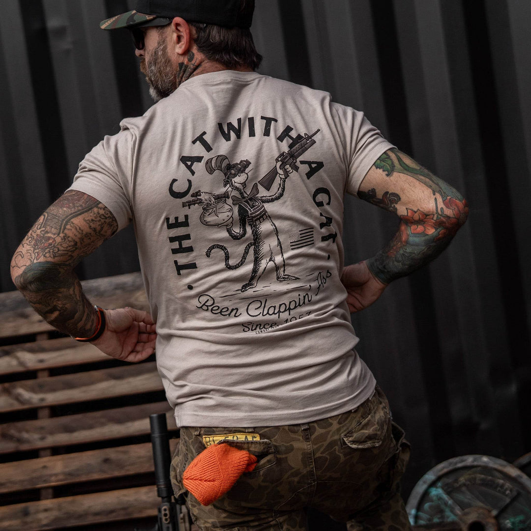 The Cat With A Gat Remix Men's T-Shirt - One Revolver Surfboards