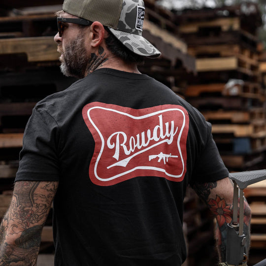 Rowdy Beer Logo Men's T-Shirt - One Revolver Surfboards