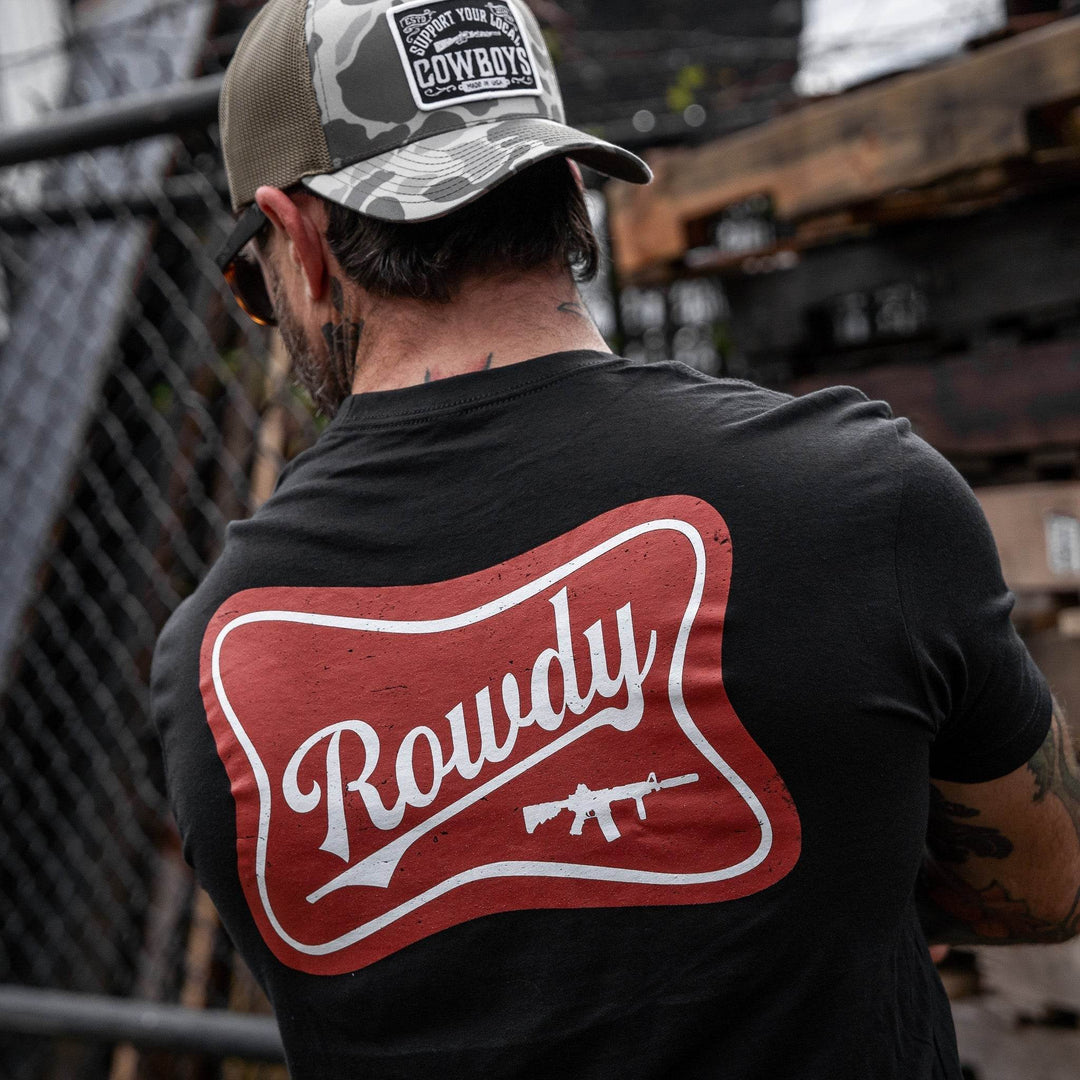 Rowdy Beer Logo Men's T-Shirt - One Revolver Surfboards