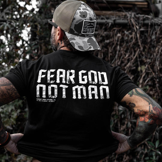 Fear God Not Man Men's T-Shirt - One Revolver Surfboards