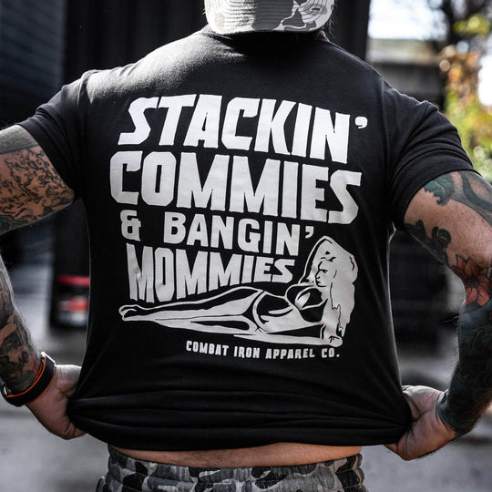 Stackin' Commies & Bangin' Mommies Men's T-Shirt - One Revolver Surfboards