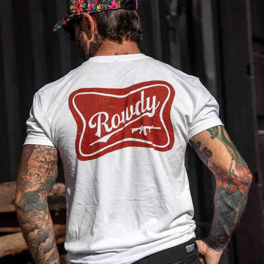 Rowdy Beer Logo Men's T-Shirt - One Revolver Surfboards