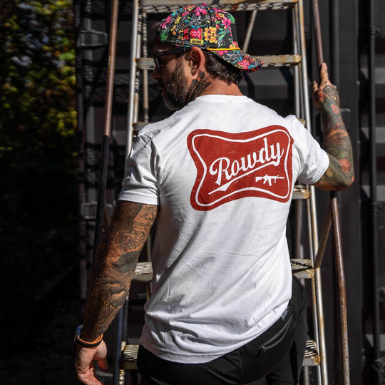 Rowdy Beer Logo Men's T-Shirt - One Revolver Surfboards