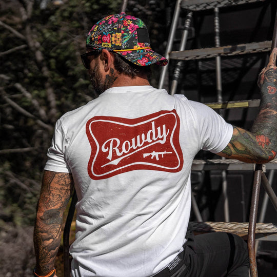 Rowdy Beer Logo Men's T-Shirt - One Revolver Surfboards