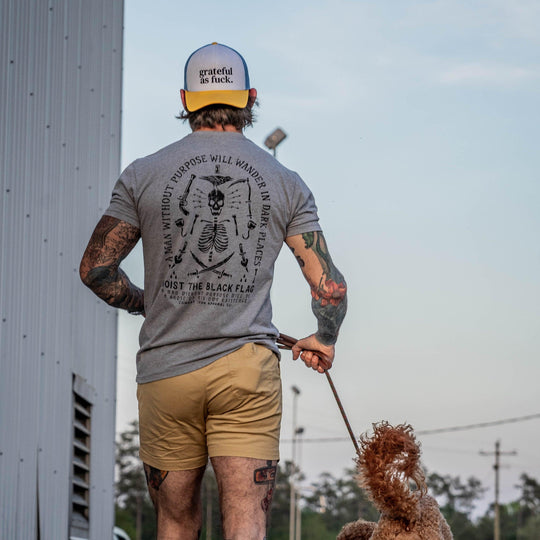 One Revolver Surfboards - Hoist the Black Flag Skull &amp; Bones Men&