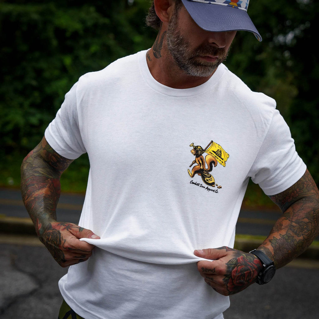 Tread On These Nuts Patriotic Men's T-Shirt - One Revolver Surfboards
