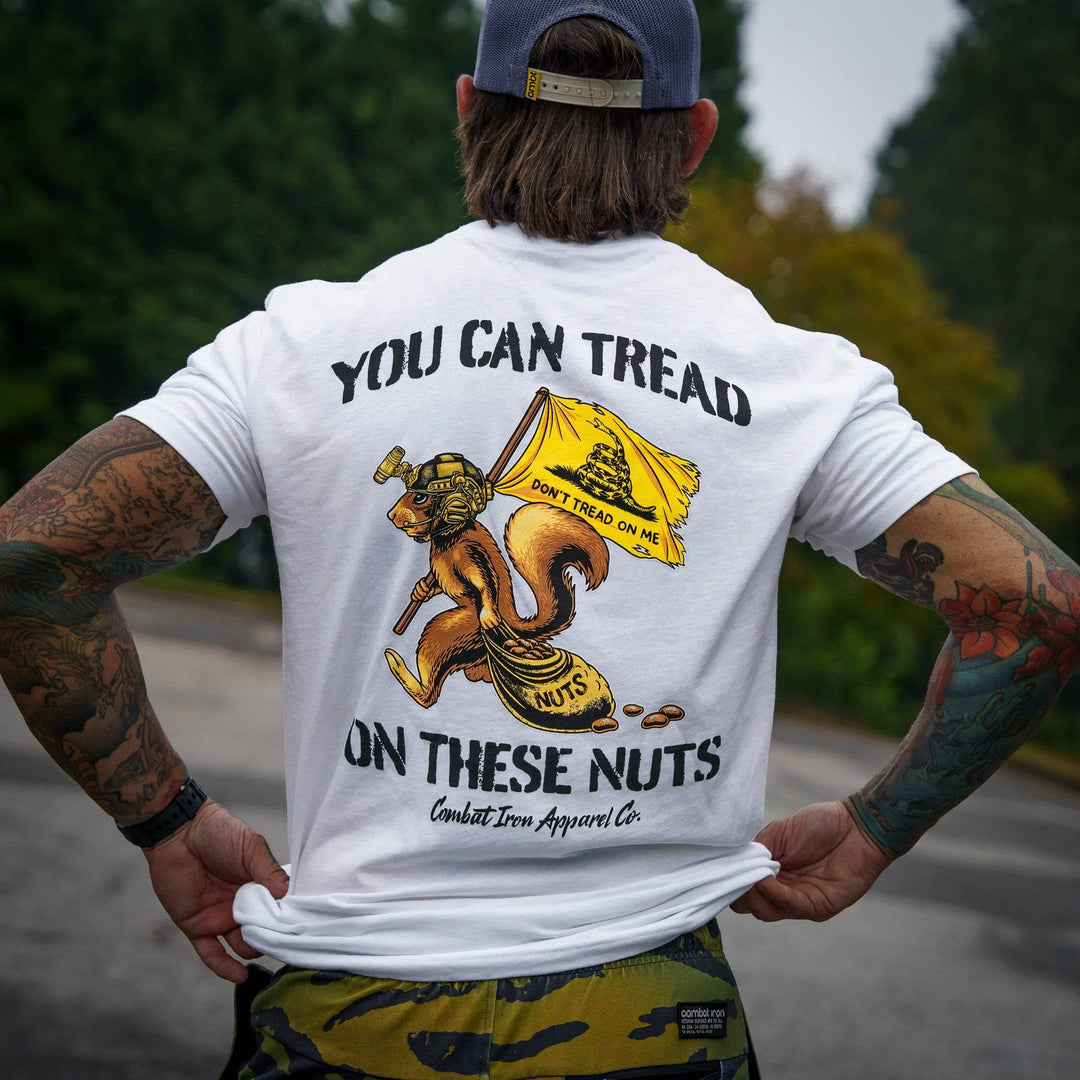 Tread On These Nuts Patriotic Men's T-Shirt - One Revolver Surfboards