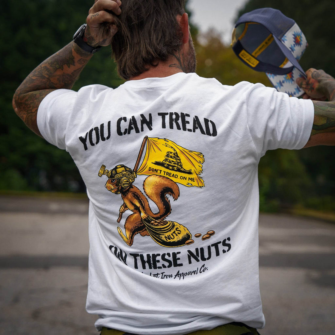 Tread On These Nuts Patriotic Men's T-Shirt - One Revolver Surfboards