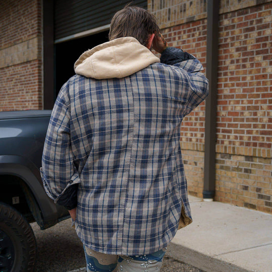 Frontier Zip Flannel with hood - One Revolver Surfboards