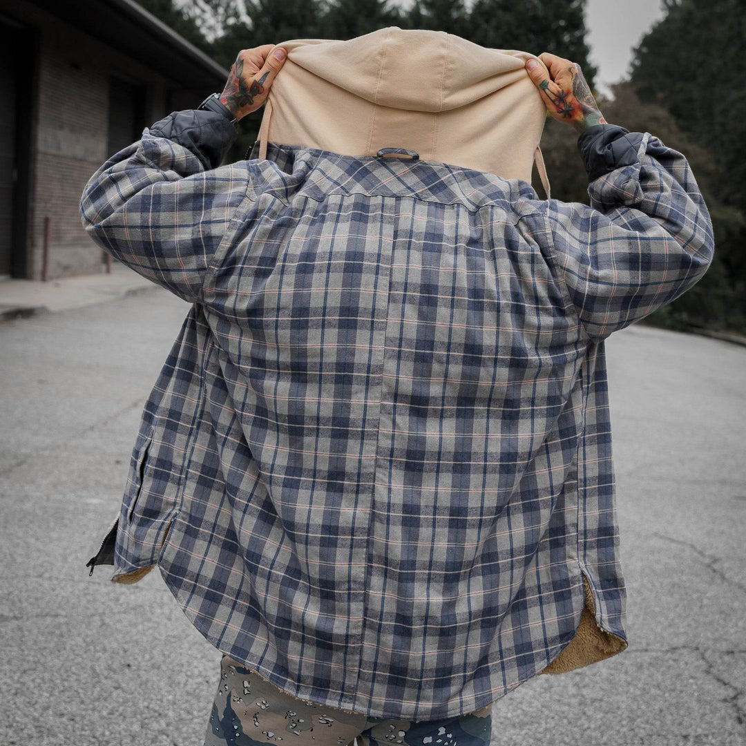 Frontier Zip Flannel with hood - One Revolver Surfboards