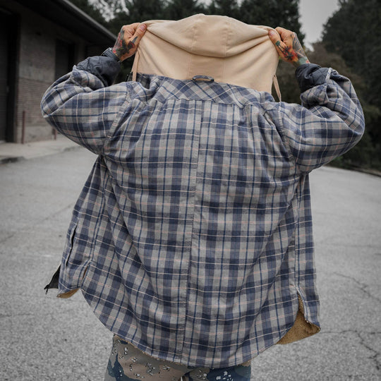 Frontier Zip Flannel with hood - One Revolver Surfboards
