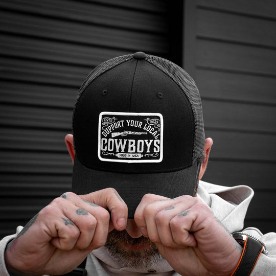 Support Your Local Cowboys Patch Snapback Hat - One Revolver Surfboards