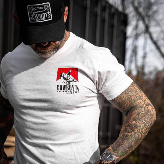 Cowboy'n | Knuck If You Buck Men's T-Shirt - One Revolver Surfboards