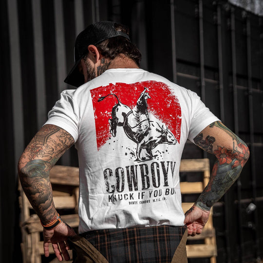 Cowboy'n | Knuck If You Buck Men's T-Shirt - One Revolver Surfboards