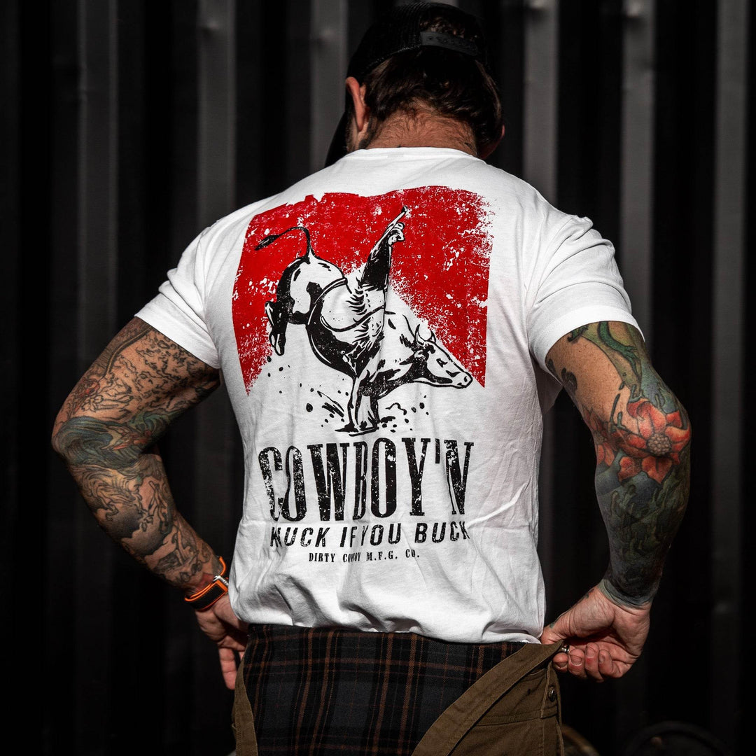 Cowboy'n | Knuck If You Buck Men's T-Shirt - One Revolver Surfboards