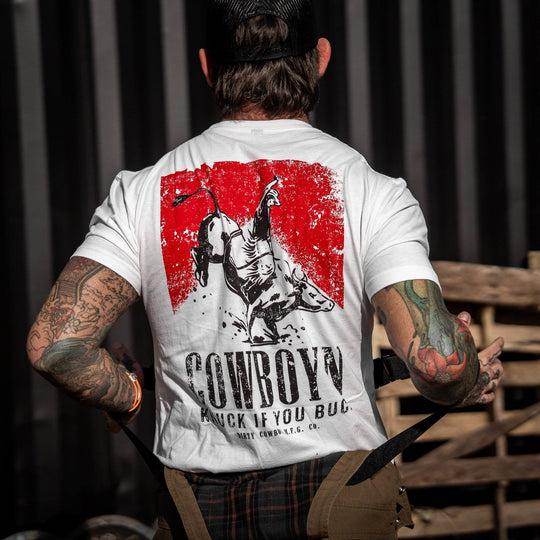 Cowboy'n | Knuck If You Buck Men's T-Shirt - One Revolver Surfboards