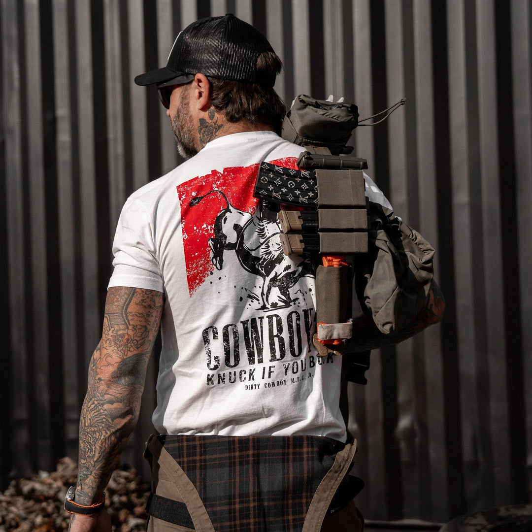 Cowboy'n | Knuck If You Buck Men's T-Shirt - One Revolver Surfboards