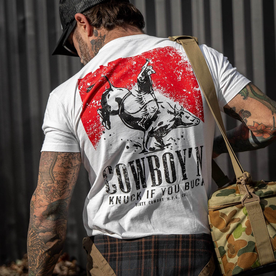 Cowboy'n | Knuck If You Buck Men's T-Shirt - One Revolver Surfboards