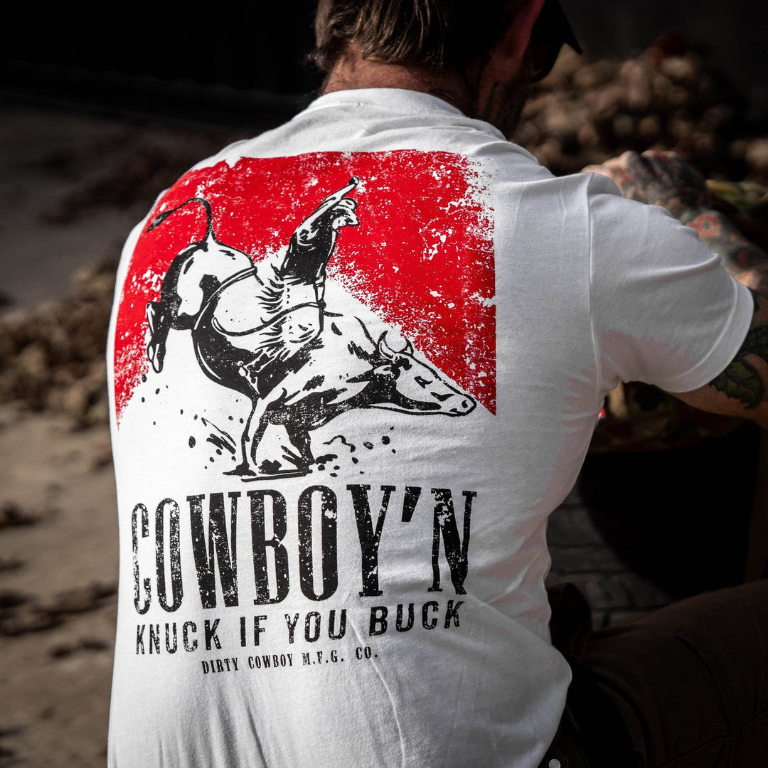 Cowboy'n | Knuck If You Buck Men's T-Shirt - One Revolver Surfboards