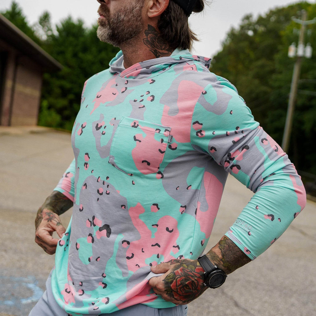 Men's Outdoors Long Sleeve Performance Hoodie - One Revolver Surfboards
