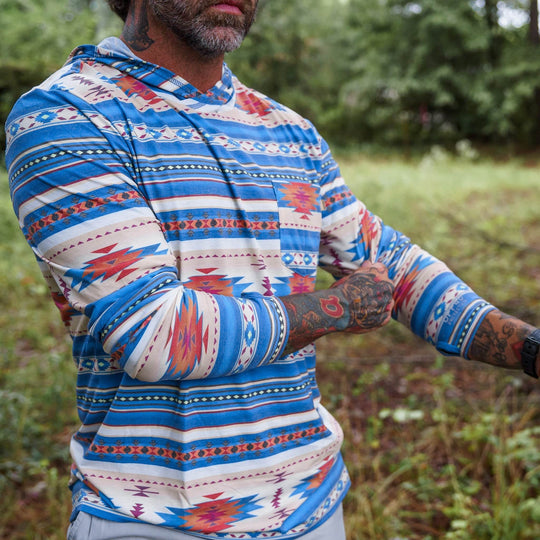 Men's Outdoors Long Sleeve Performance Hoodie - One Revolver Surfboards