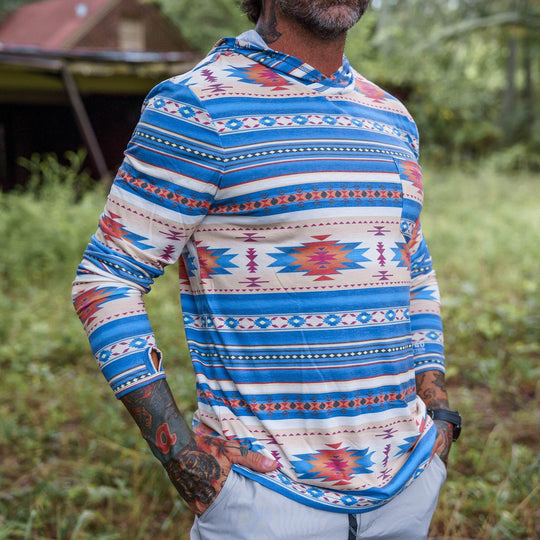 Men's Outdoors Long Sleeve Performance Hoodie - One Revolver Surfboards