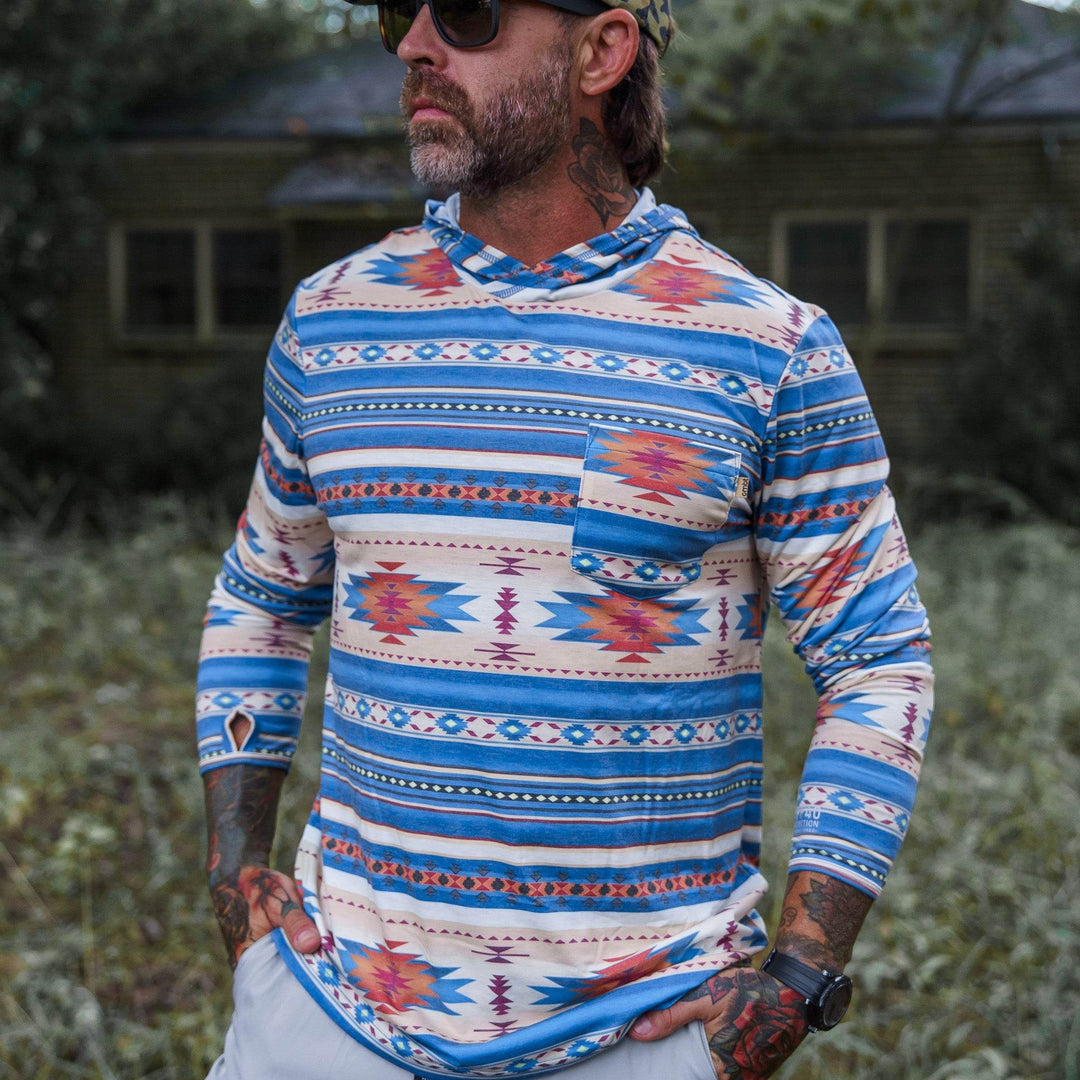 Men's Outdoors Long Sleeve Performance Hoodie - One Revolver Surfboards