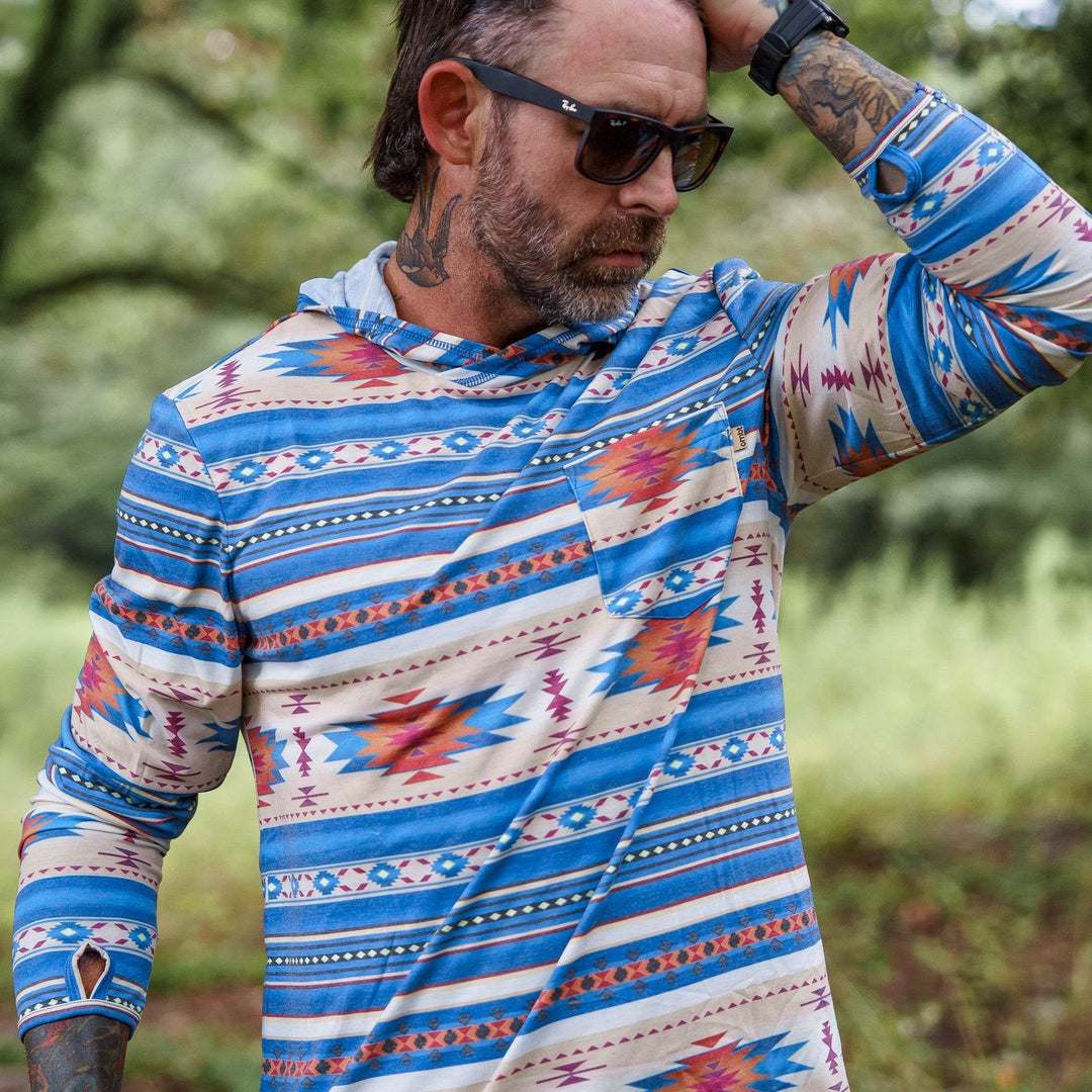 Men's Outdoors Long Sleeve Performance Hoodie - One Revolver Surfboards