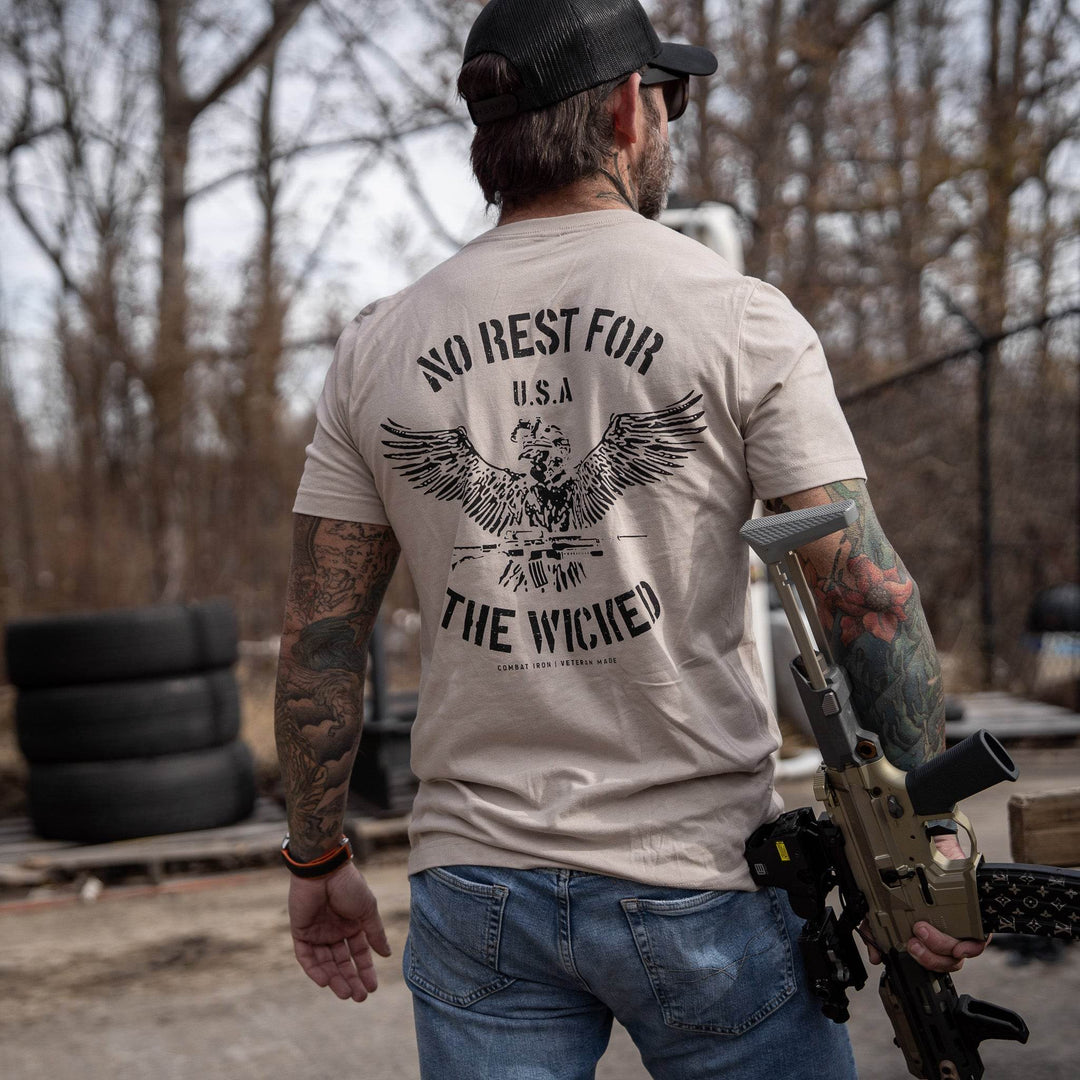 No Rest For The Wicked Men's T-Shirt - One Revolver Surfboards
