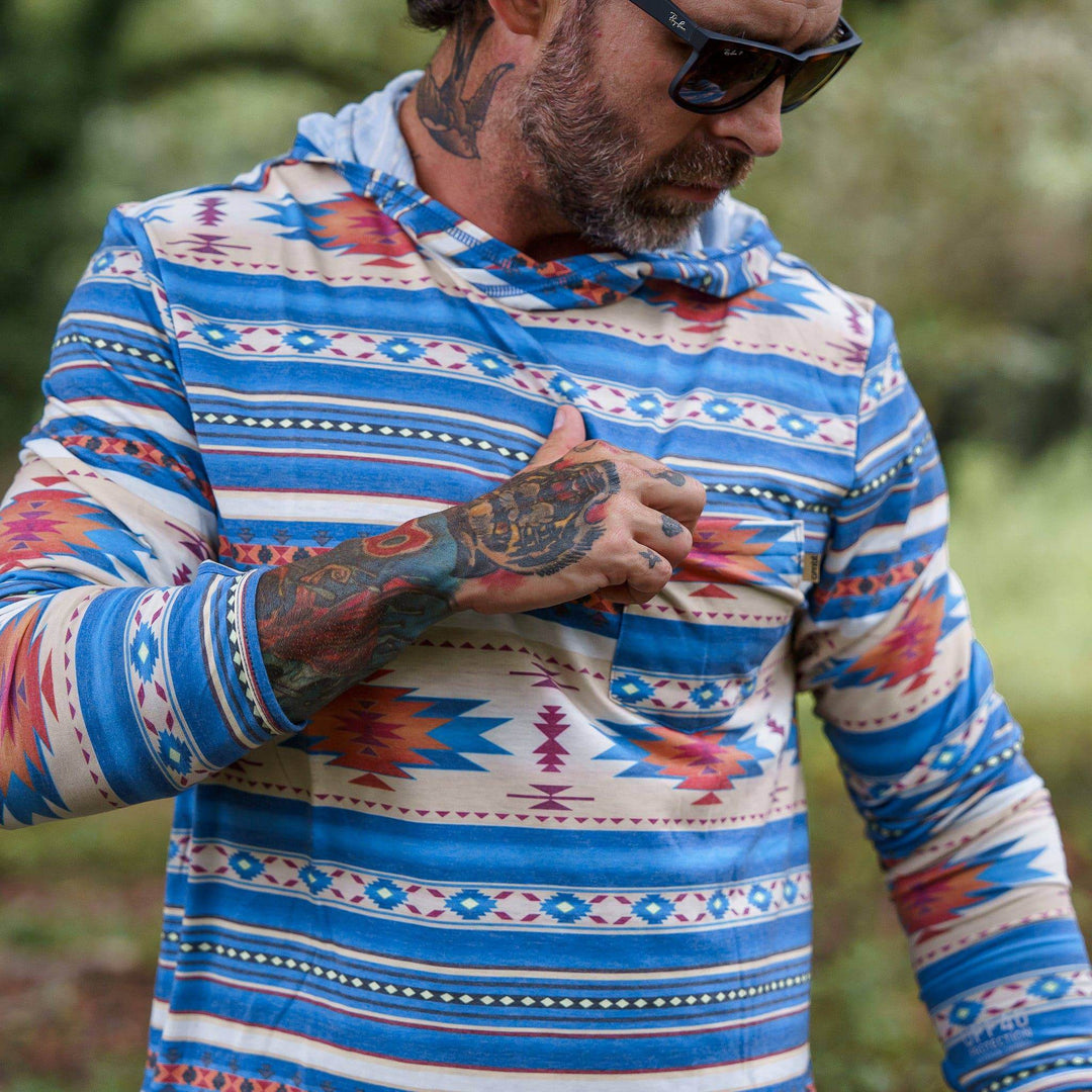 Men's Outdoors Long Sleeve Performance Hoodie - One Revolver Surfboards