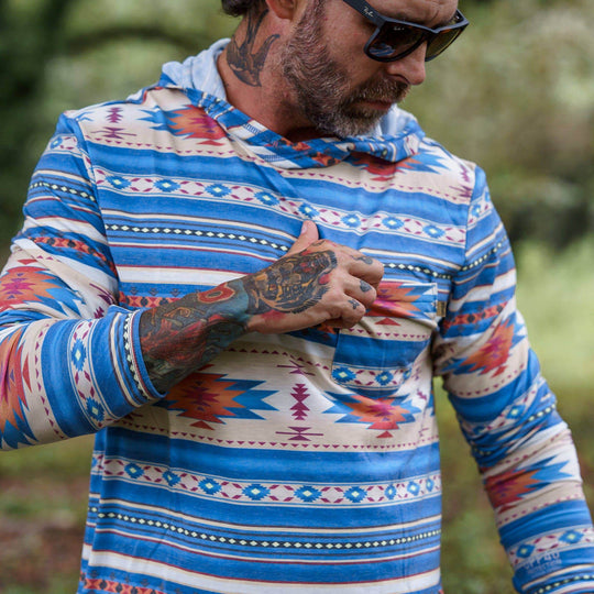 Men's Outdoors Long Sleeve Performance Hoodie - One Revolver Surfboards
