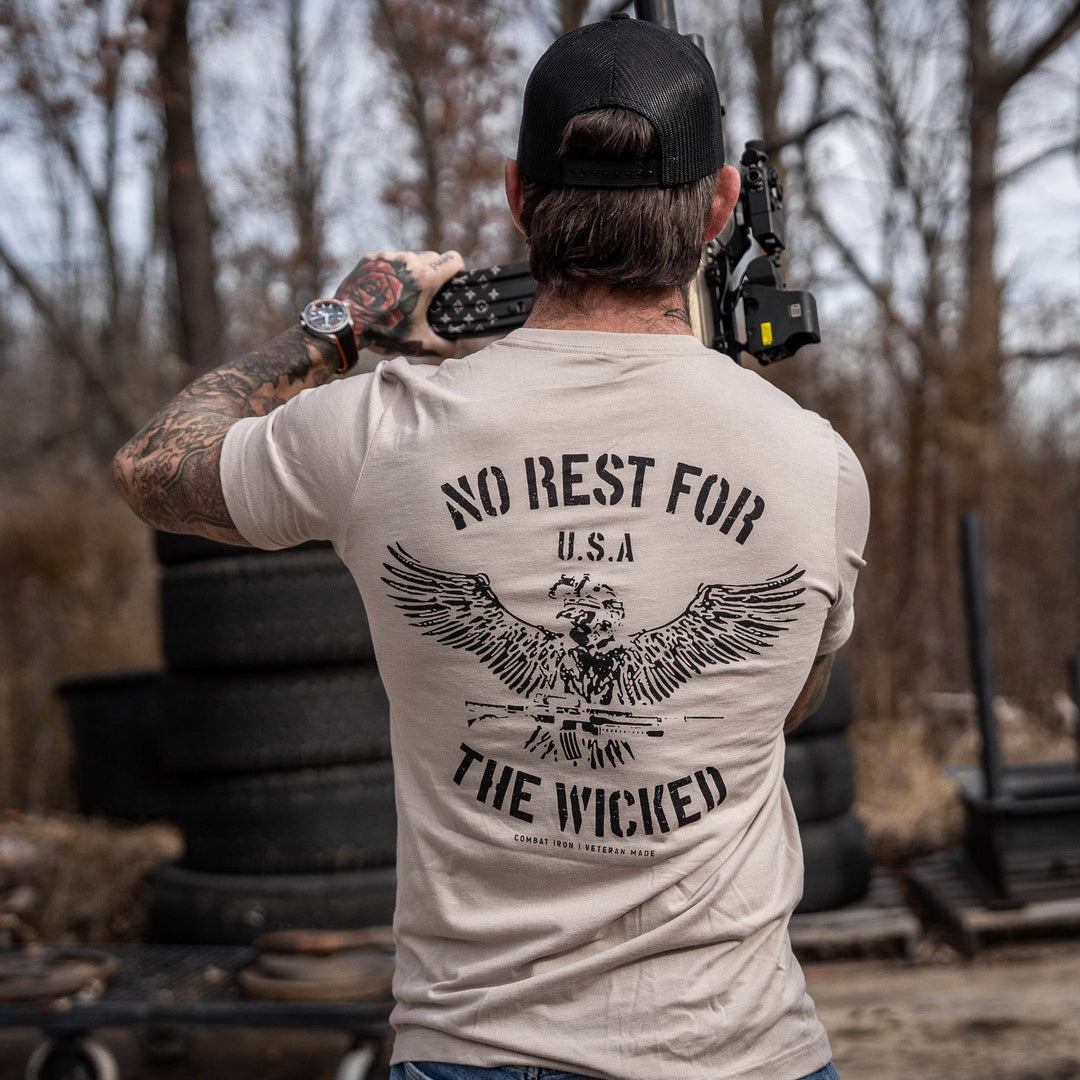 No Rest For The Wicked Men's T-Shirt - One Revolver Surfboards