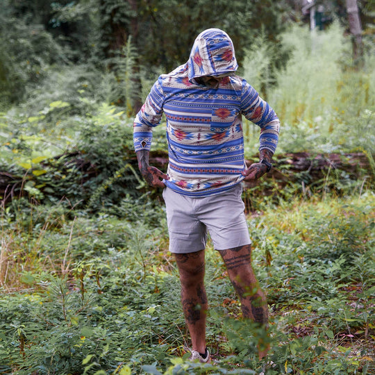 Men's Outdoors Long Sleeve Performance Hoodie - One Revolver Surfboards
