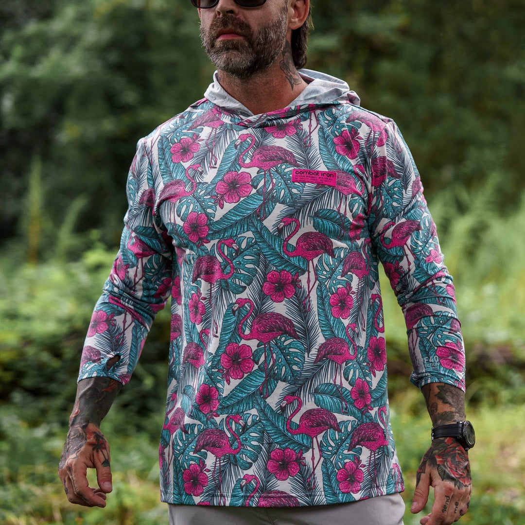 Men's Outdoors Long Sleeve Performance Hoodie - One Revolver Surfboards